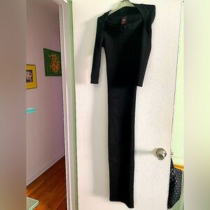 JEAN PAUL GAULTIER MAILLE CLASSIQUE VINTAGE WOOL COTTON DRESS, SIZE XL